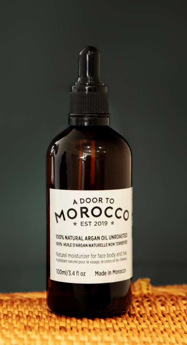 100% Pure Natural Argan Oil Unroasted - A Door to Morocco